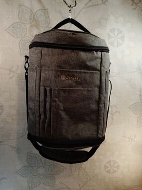 Gray Crossbody Crafting Bag
